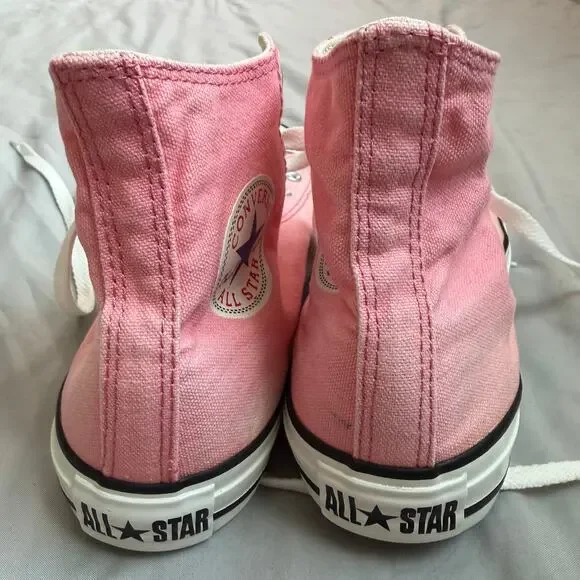 Converse Chuck Taylor All Star Pink High Top Sneakers Women's 8 / Men's 6 - Picture 7 of 9